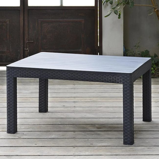 Chicago 4 Piece Outdoor Sofa Set - Graphite - 7