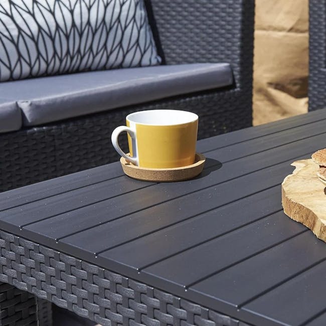 Chicago 4 Piece Outdoor Sofa Set - Graphite - 8