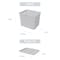 IFAM Toy Storage Box with Cover - White - 5
