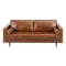 Nolan 3 Seater Sofa - Cigar (Premium Waxed Leather) - 0