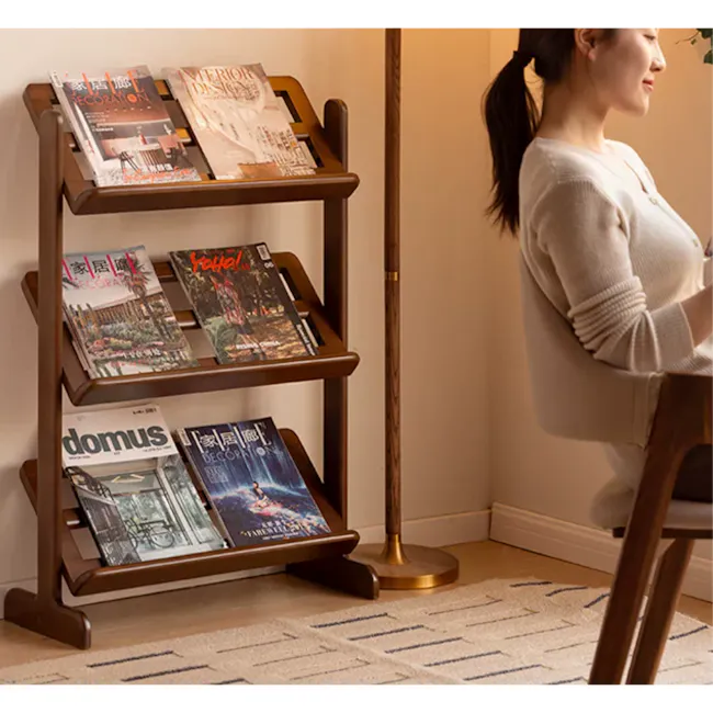Lara 3 Tier Shoe Rack 0.65m - Walnut - 6
