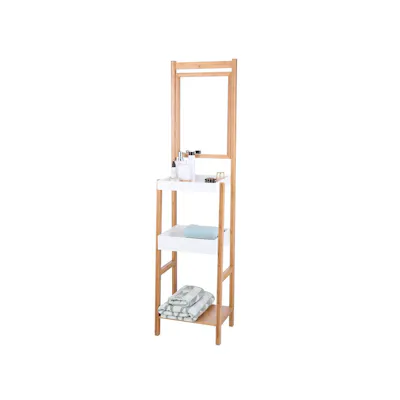 Evita 3 Tier Storage Rack with Mirror