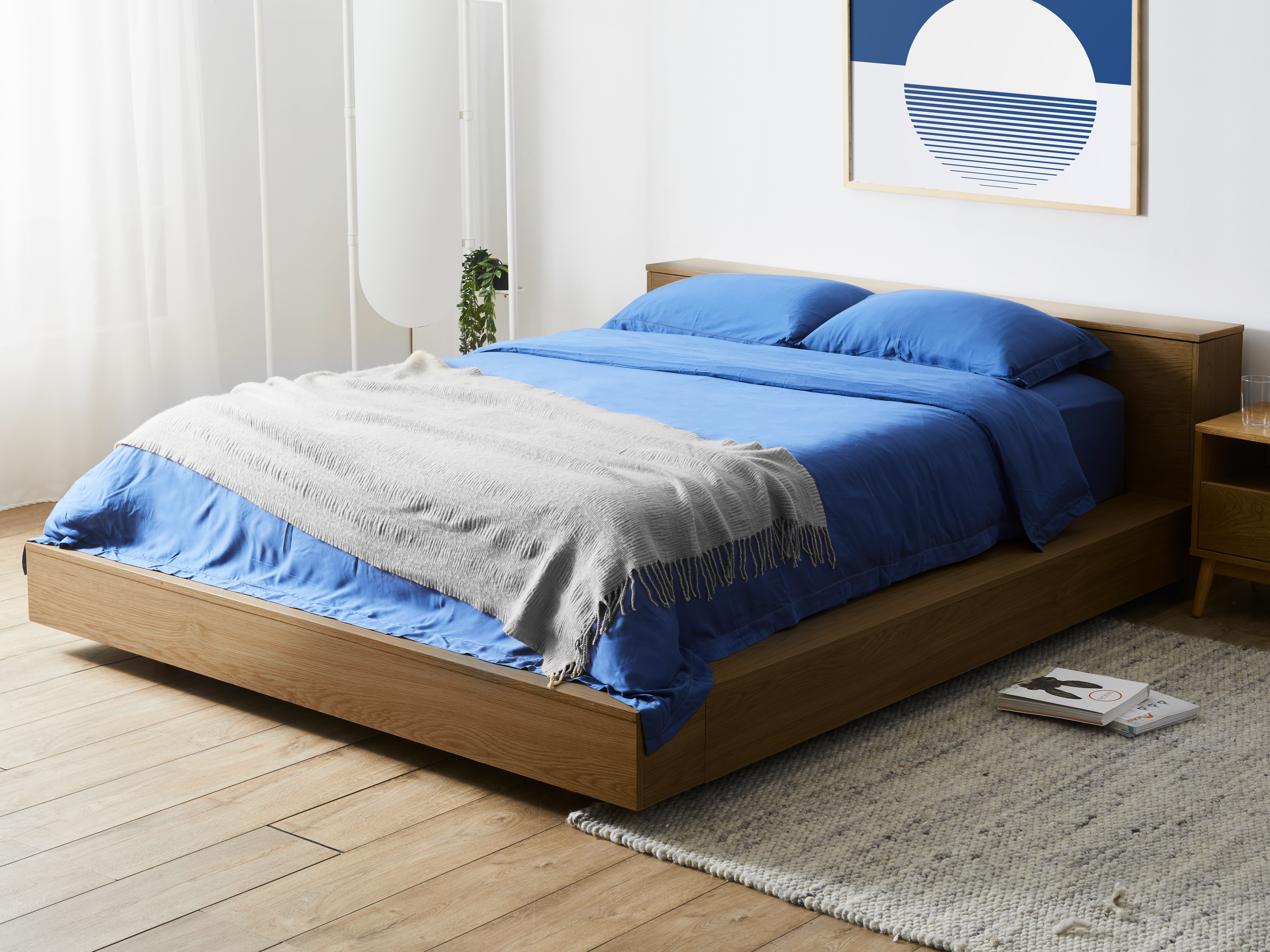 cheap queen platform bed