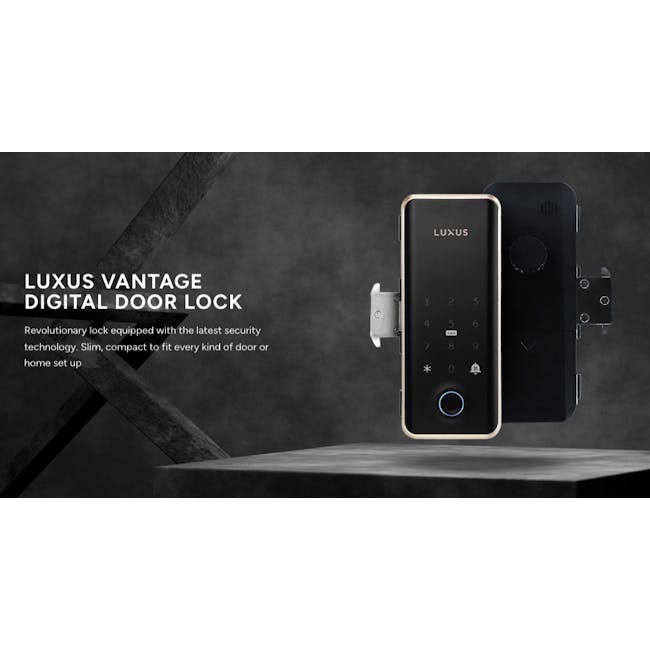 Luxus Vantage Digital Door Lock - 4 - LUXUS VANTAGE, DIGITAL DOOR LOCK, Revolutionary lock, Latest security technology, Slim