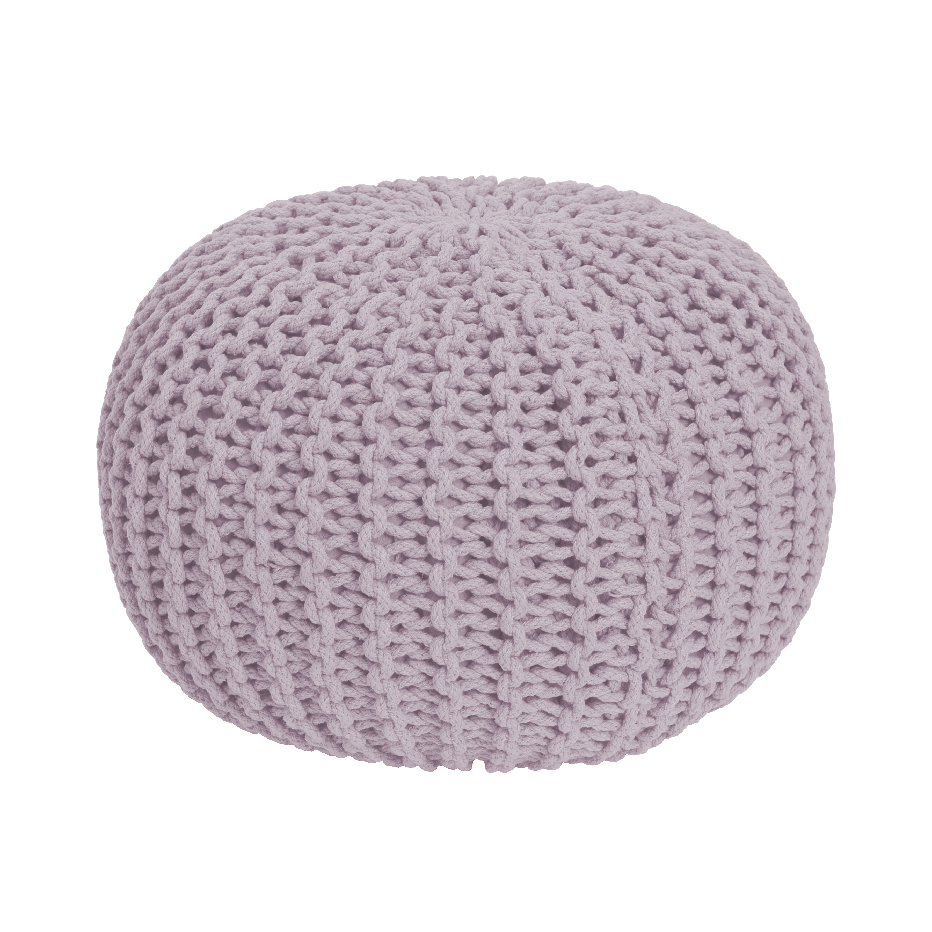 Moana Knitted Pouf - Lilac (Singla Home)