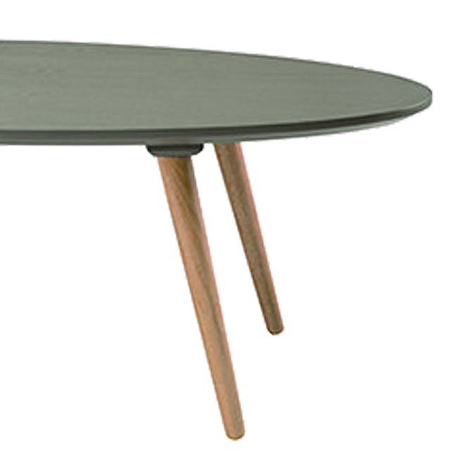 Carsyn Oval Coffee Table - Pickle Green - 1