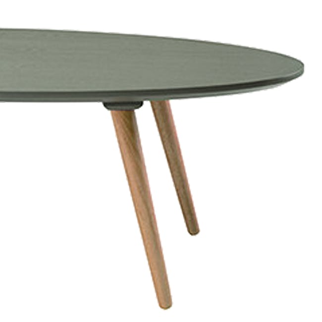 Carsyn Oval Coffee Table - Pickle Green - 1