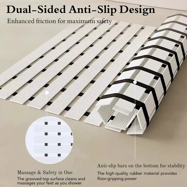 Non-Slip Bathmat Black (3 Sizes) - 5