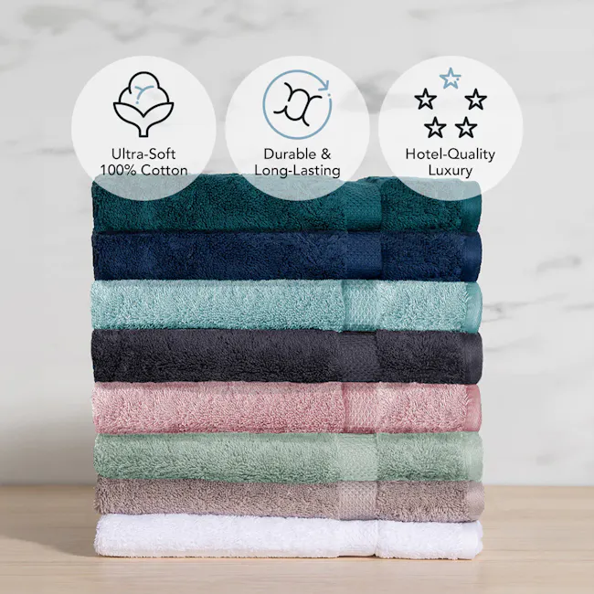 Robinsons Splendour Bath Towel Hotel Collection - Eucalyptus - 2