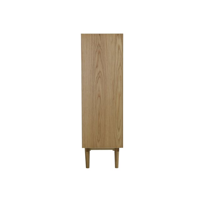 Larisa Tall Sideboard 1.1m - Oak, White - 9