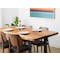 Waylon Dining Table 1.8m in Matt Black, Suar Wood (Live Edge) with 4 Caine Chairs in Black - 2