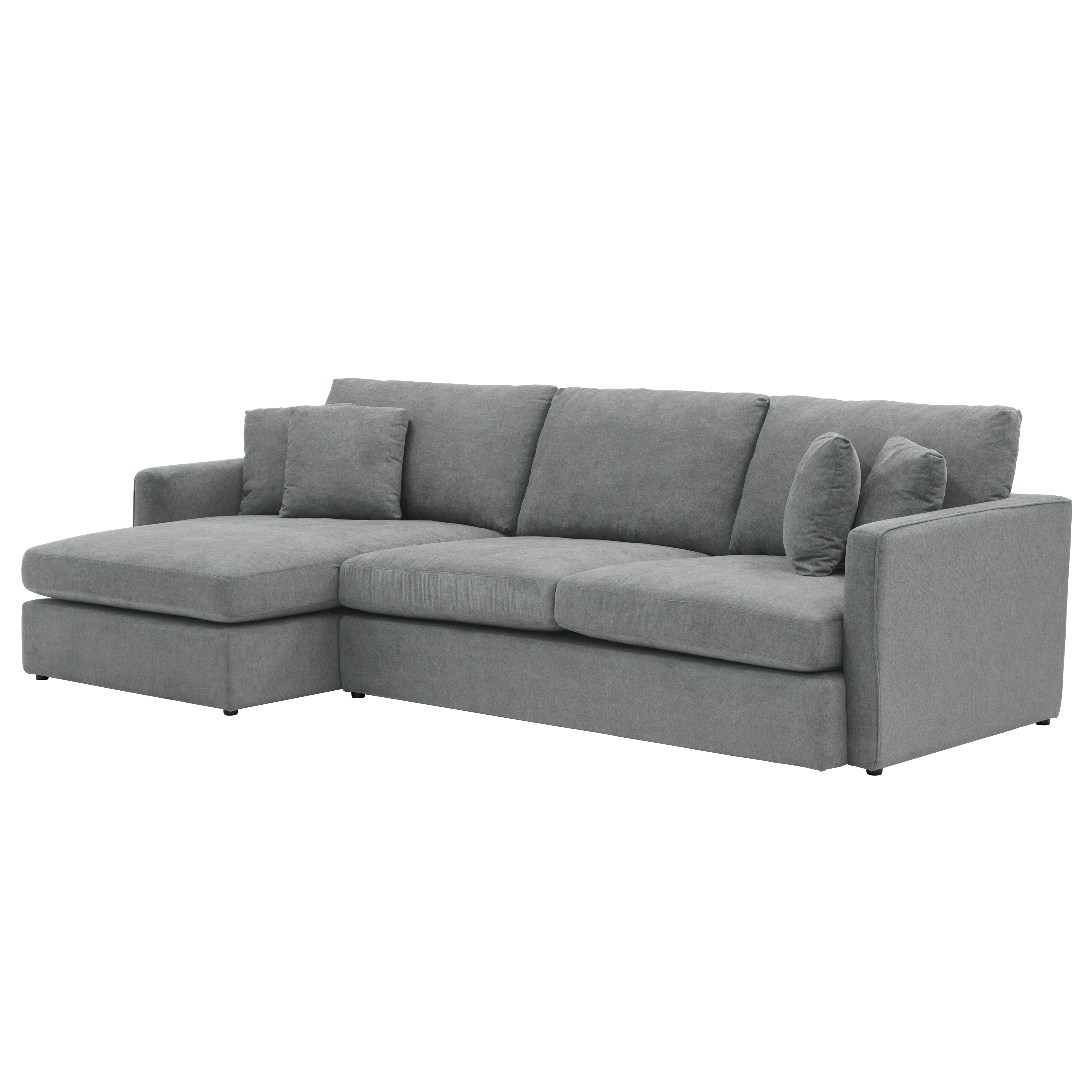 Ashley LShaped Lounge Sofa Stone, Gianna by HipVan HipVan