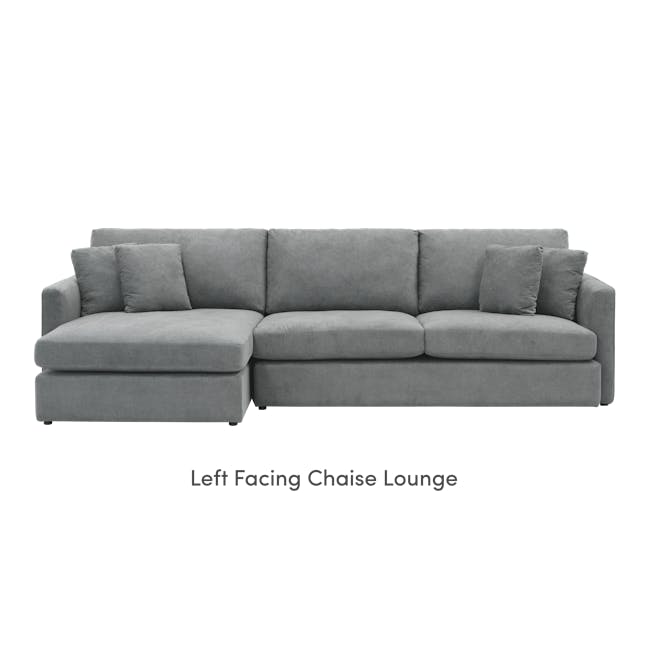 Ashley L-Shaped Lounge Sofa - Stone - 7