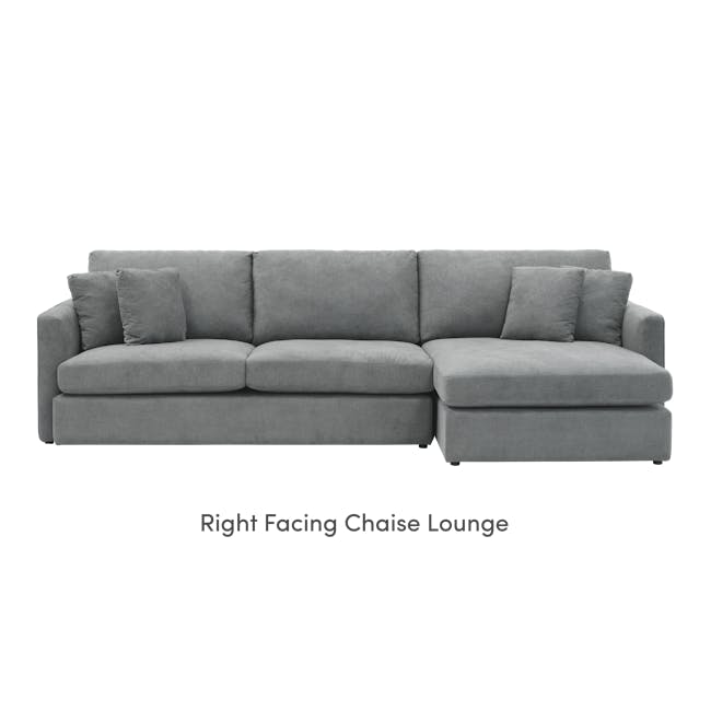 Ashley L-Shaped Lounge Sofa - Stone - 8