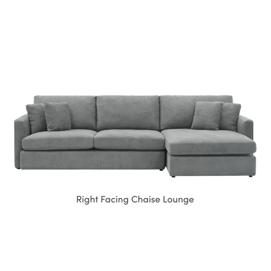 Ashley L Shaped Lounge Sofa Stone Ashley L Shaped Lounge Sofa Stone