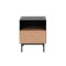 Elliot King Bed in Midnight with 2 Lewis Bedside Tables in Black, Oak - 13