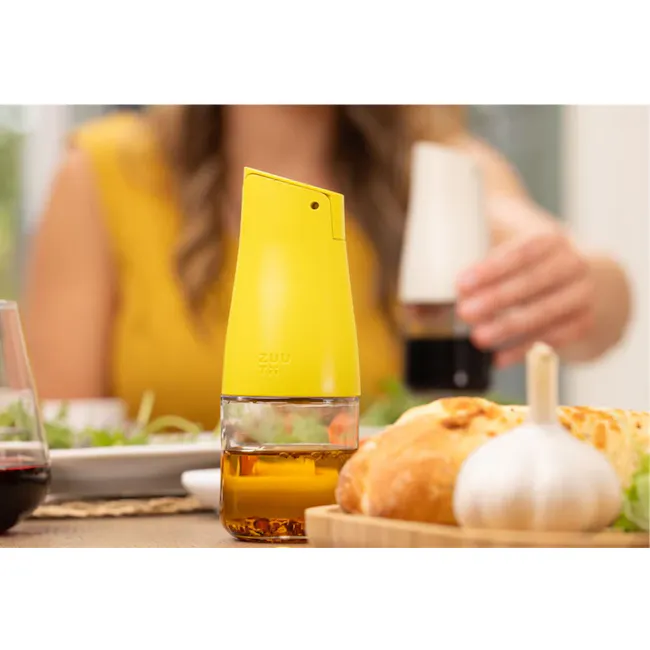 Zuutii Mini Drip-Free Oil Carafe - Lemon Yellow - 9 - yellow kitchen gadget, food preparation tool, modern kitchen