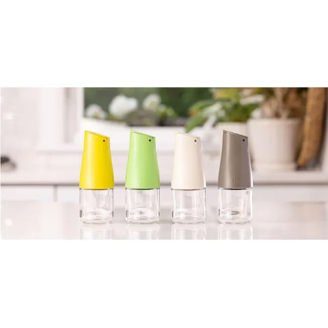 Zuutii Mini Drip-Free Oil Carafe - Lemon Yellow - 2 - Clear, modern, sleek, minimalist, contemporary, stylish, eco-friendly