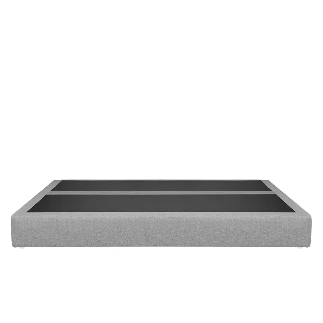 ESSENTIALS King Box Bed - Tan (Faux Leather) - 4