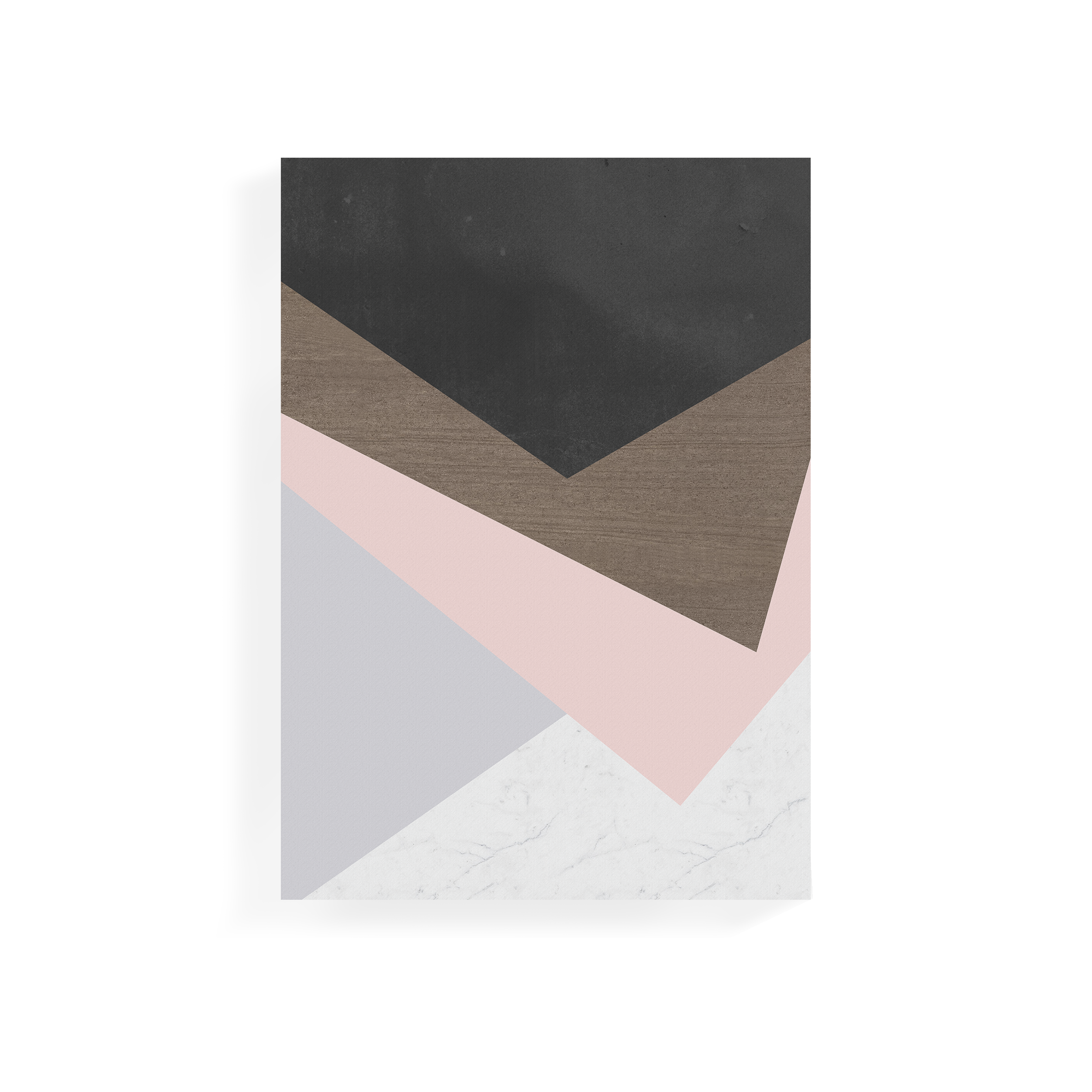 (Showroom Piece) Abstract Art Print on Stretched Canvas 50cm by 70cm - Imbrication