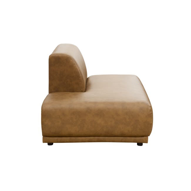 Milan Duo Extended Sofa - Tan (Faux Leather) - 3