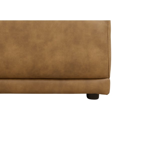 Milan Duo Extended Sofa - Tan (Faux Leather) - 5