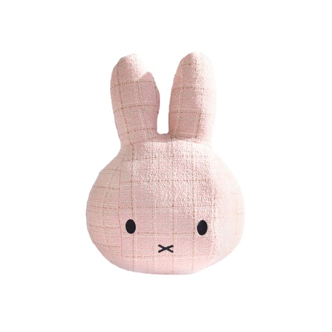 Miffy Head Cushion - Pink (Checkered) - 0