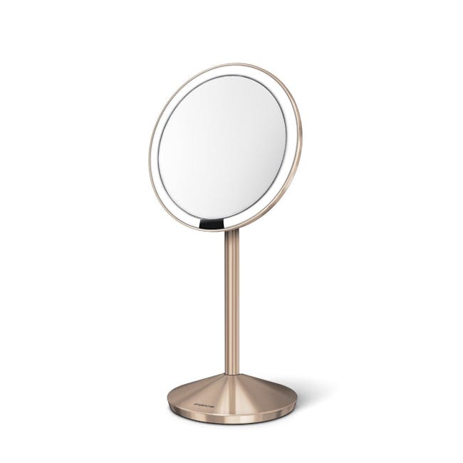 simplehuman Mini Sensor Mirror 5'' Round - Rose Gold - 1