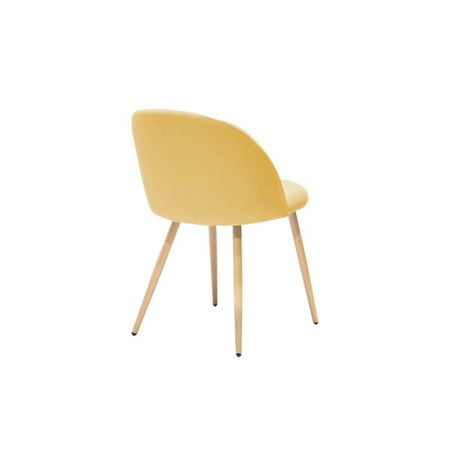 Chloe Dining Chair - Oak, Sunshine Yellow - 3