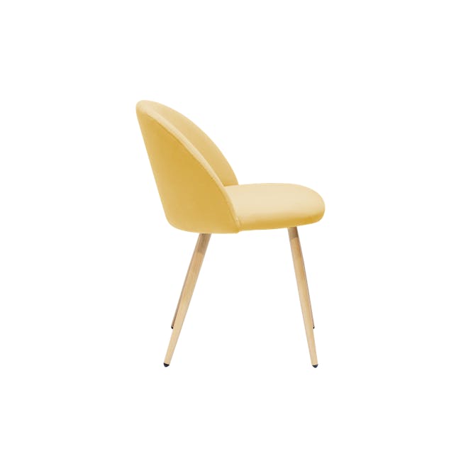 Chloe Dining Chair - Oak, Sunshine Yellow - 1