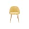 Chloe Dining Chair - Oak, Sunshine Yellow - 2