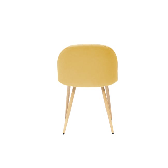Irma Extendable Table 1.6-2m with 4 Chloe Dining Chairs in Aquamarine, Sunshine Yellow, Wheat Beige and Pale Grey - 13