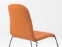 Ava Dining Chair - Matt Black, Tangerine - 2