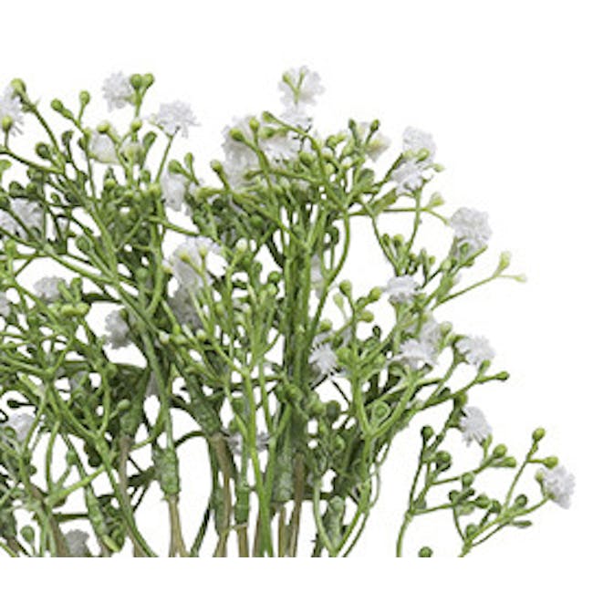 Faux Baby's Breath Stem - White (Set of 5) - 4
