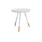 Innis Side Table - White, Natural