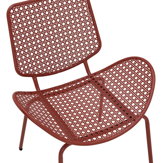 Lionel Outdoor Chair - Red - 4