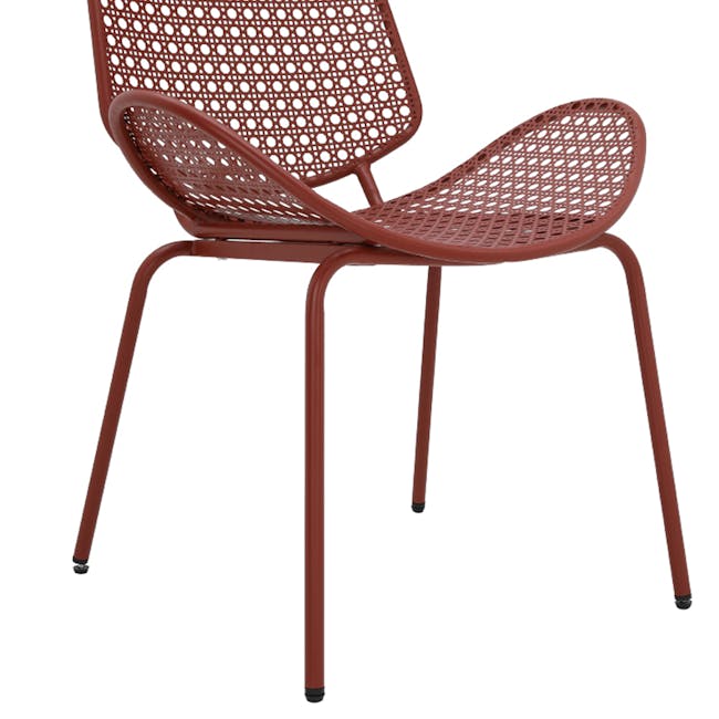 Lionel Outdoor Chair - Red - 5