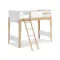 Natty Boori Single Loft Bed - Barley White & Almond