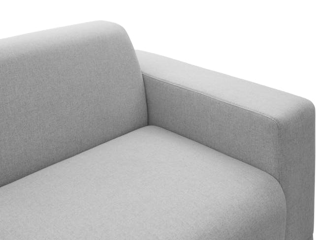 Milan 3 Seater Sofa with Ottoman - Slate (Fabric) - 6