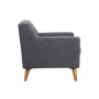 Damien 2 Seater Sofa with Damien Armchair - Dark Grey (Scratch Resistant Fabric) - 12