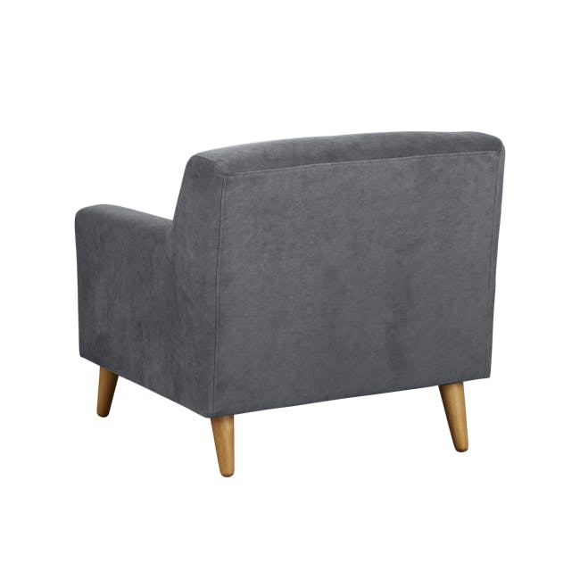 Damien 2 Seater Sofa with Damien Armchair - Dark Grey (Scratch Resistant Fabric) - 13