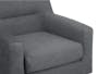 Damien 3 Seater Sofa with Damien Armchair - Dark Grey (Scratch Resistant Fabric) - 9