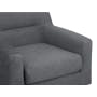 Damien 3 Seater Sofa with Damien Armchair - Dark Grey (Scratch Resistant Fabric) - 9