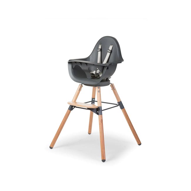 Childhome Evolu One.80° High Chair - Natural Anthracite - 0