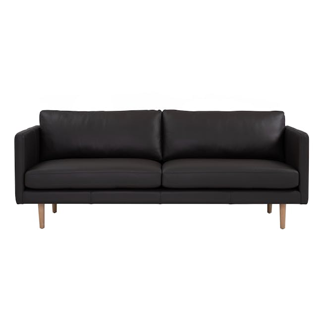 Raptor 3 Seater Sofa - Dark Brown (Premium Aniline Leather) - 0