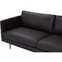 Raptor 3 Seater Sofa - Dark Brown (Premium Aniline Leather) - 11