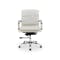 Elias Soft Pad Mid Back Office Chair - White (PU) - 0