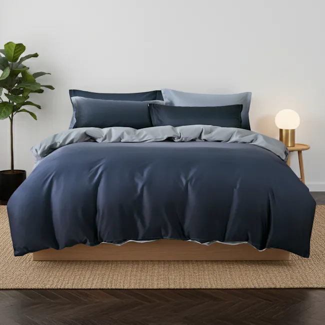 Sora Pima Cotton Full Bedding Set - Midnight (2 Sizes) - 3