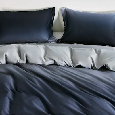 Sora Pima Cotton Full Bedding Set - Midnight (2 Sizes)