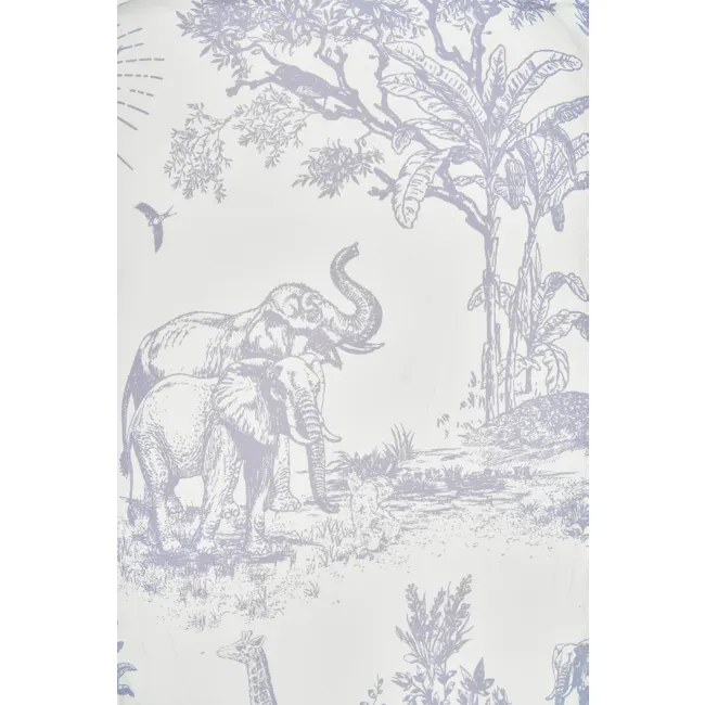 House of Holly Bamboo Single Fitted Sheet - Savanna Toile (Blue) - 3